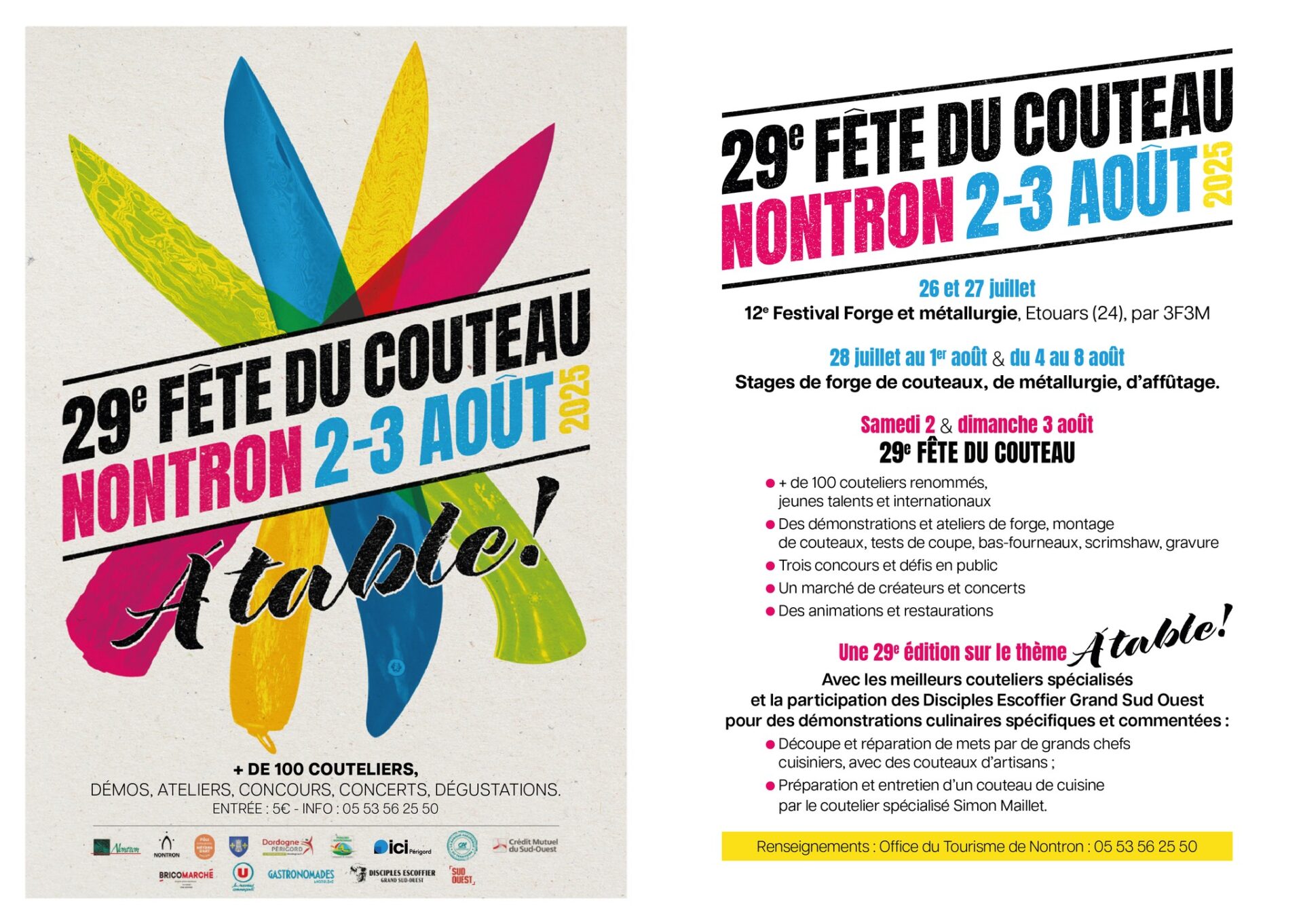 Fête du Couteau Nontron 2025 artisan coutelier